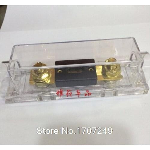 Auto Car Vehicle Stereo Audio Inline ANL Holder 0 2 4 Gauge+200A Amp Gold Plated Fuse