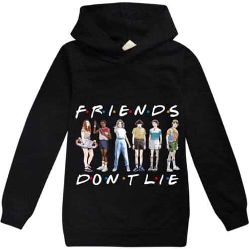 Spring Autumn Kids clothes Stranger Things Hoodies for Boys Fashion Sweatshirt Girls Pullover Cotton Long Sleeve Sportswear