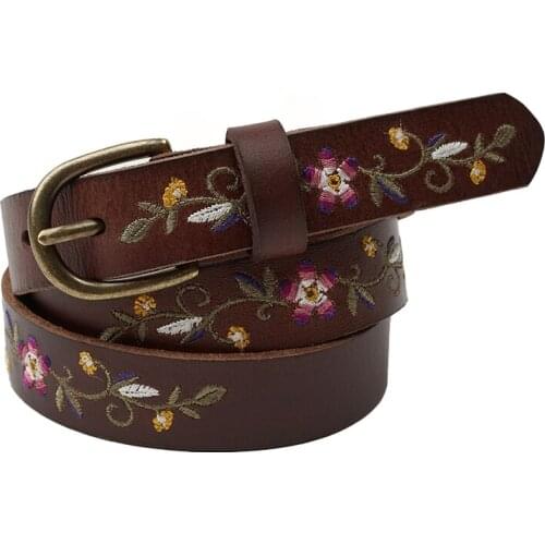 DKBLINGS Women's Leather Belts