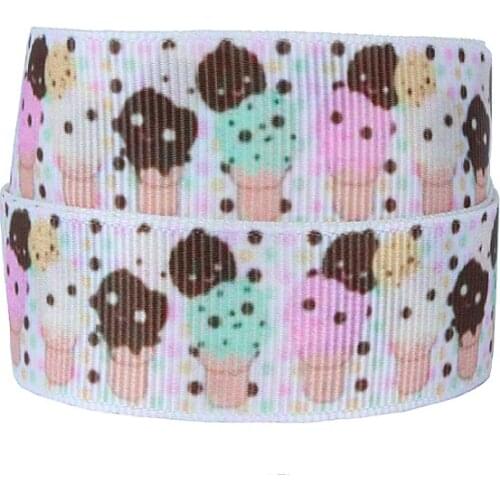FLRA Ribbon Wholesale FLORA character Ribbons colorful icecream character grosgrain ribbon for baby products