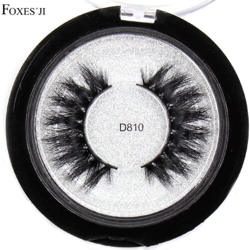 FOXESJI Mink Lashes False Eyelashes Fluffy Soft Reusable Natural long Cross 3D Lashes Mink Eyelashes Dramatic Eye Lashes Eyelash