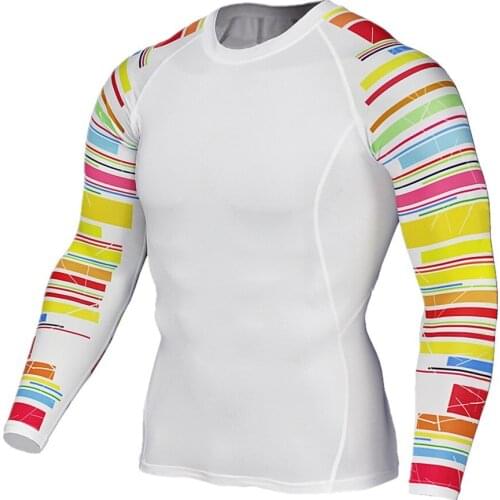3D Print motorcycle t-shirts Mens Gym Running Shirt Compression Tights Breathable Long Sleeve Sports motorbike Rashguard Jersey