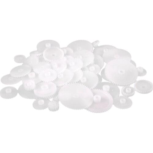 JFBL Hot 58 styles Plastic Gears Cog Wheels All The Module 0.5 Robot Parts DIY Necessary