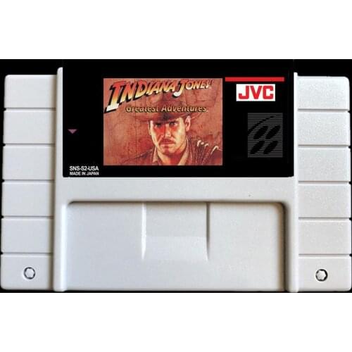 Indiana Jones Greatest Adventures USA- NTSC version 46 pins Video games card NTSC version for Retro Video games Console