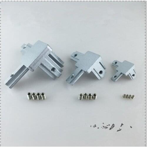 L type 3-dimensional bracket 2020 3030 4040 T Slot Aluminum Profile Concealed 3-way corner Connector bracket Interior Connector
