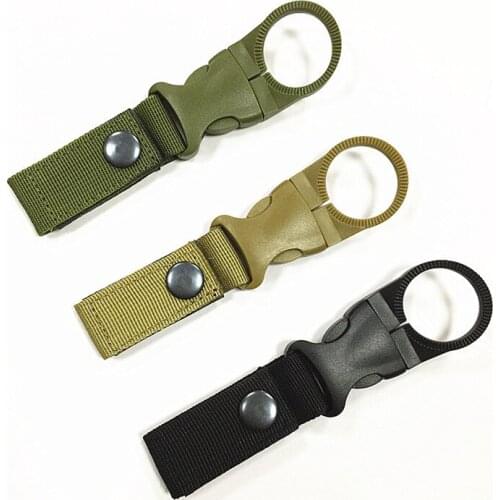 Multifunction Water Bottle Buckle Outdoor Camping Hiking Accessories Molle Webbing Backpack Hanger Hook Tactical Carabiner Gear