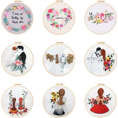 Love Embroidery Kit for Beginners, Modern Embroidery Starter Kits, Embroidery Set, Love Gift, English Description