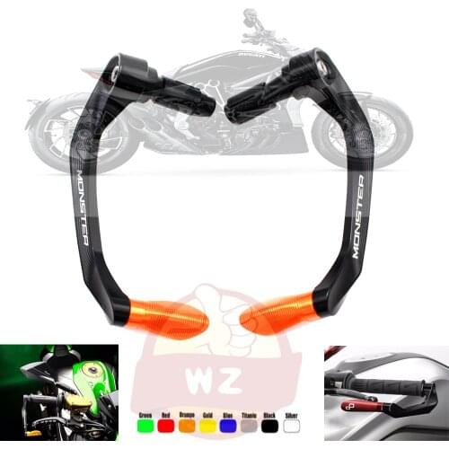 Universal 7/8" 22mm Motorcycle Handlebar Brake Clutch Levers Protector Guard For Ducati 796 MONSTER 696 821 MONSTER790