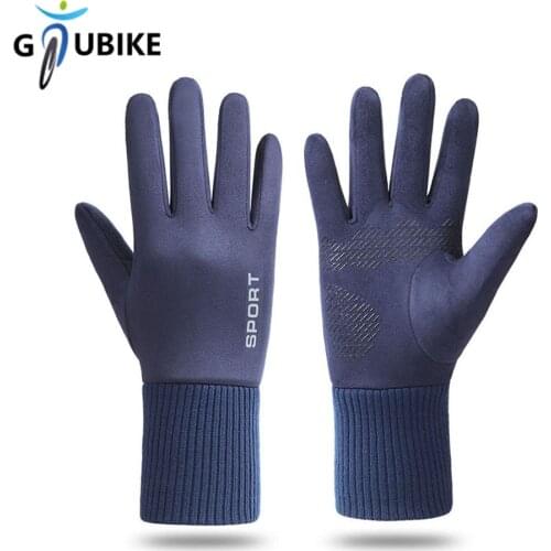 GTUBIKE Windproof Cycling Sports Gloves Touch Screen Gloves Skin-friendly Anti-slip Leisure Warm Gloves Outdoor Fishing Gloves