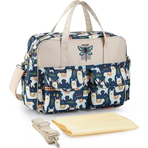 Mummy Diaper Bags Large Capacity Travel Nappy Shoulder Bag With Changing Mat Nursing Bag For Baby Care Womens Handbag ZT61