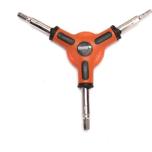 Y Type Bicycle Trigeminal Type Hex Wrench Bike Bicycle Cycling Steel Hex Allen Wrench Repair Tool 3 Way 45