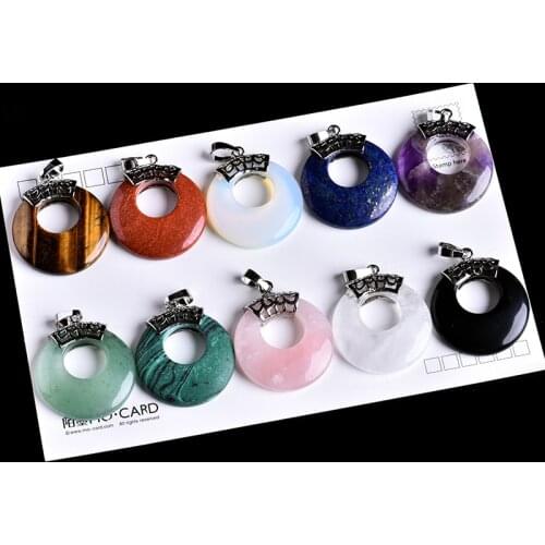 1PC natural crystal mineral jewelry rose quartz safety buckle guardian fashion couple pendant necklace pendant gift jewelry