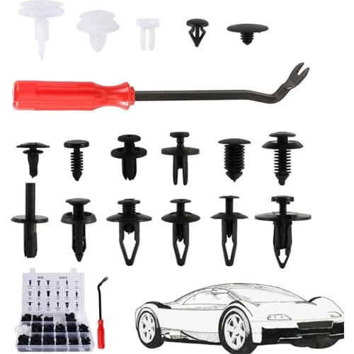 18 sizes 421pcs Fastener Clip Mixed Car Body Push Retainer Pin Rivet Bumper Door Trim Panel Retainer Fastener Kit