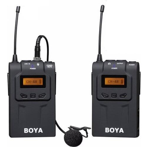 BY-WM6 Ultra High UHF Wireless Lavalier Omni-directional Microphone System for DSLR Camera