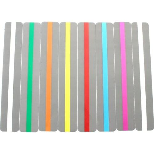 8 Pieces Reading Guide Strips Highlighter Colored Overlays Bookmark for Student Teacher Dyslexia People Cute Paper Book Marker