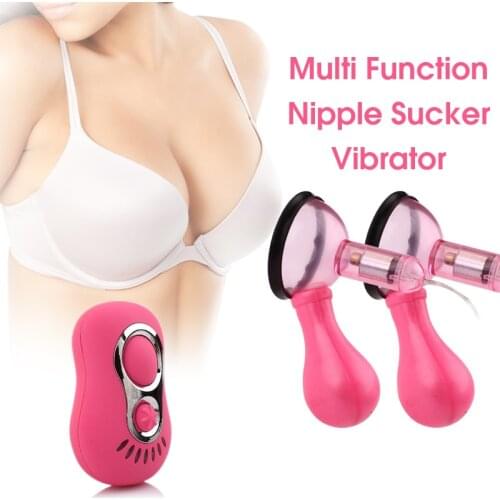 Erotic 7 Mode Vibrating Nipple Sucker Breast Pump Massager Stimulator Vibrator Goods for Adult Sex Toys for Women Sex Shop