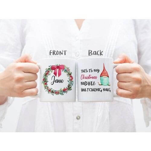 This Is My Christmas Move Watching Mug, Personalized Christmas Mug, Holiday Mug, Christmas Gift, Christmas eve mugs
