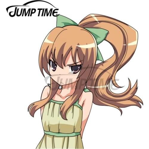 JumpTime 13 x 6.8cm Tsundere Pouting Taiga Aisaka Toradora Car Stickers and Decals Anime Fashion Occlusion Scratch Vinyl Decor