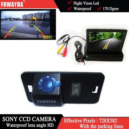 FUWAYDA CCD HD Parking With 4.3 inch Car Rear view LED Car Rear View Camera For BMW 1357 series X3 X5 X6 Z4 E39 E53 E46