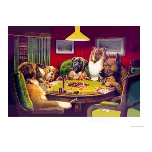 Custom dog oil paintings for home decor Cassius Marcellus Coolidge Bold Bluff modern art handmade Christmas gift for friends