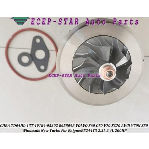 Turbo Cartridge CHRA TD04HL-13T 49189-05202 49189-05200 8658098 For VOLVO S60 S80 C70 V70 XC70 V70N 01- B5244T3 2.3L 2.4L 200HP