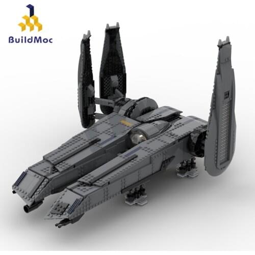 Buildmoc Space Wars Movie 2 The Rogue Shadow - Unleash the power Warship Spaceship Model Moc Building Block Bricks Toy For Boys