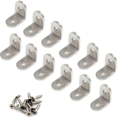 L Bracket Corner Bracket,Stainless Steel Corner Brace Joint Fastener Shelf Support,90Degree Angle Bracket(20/25/30...)