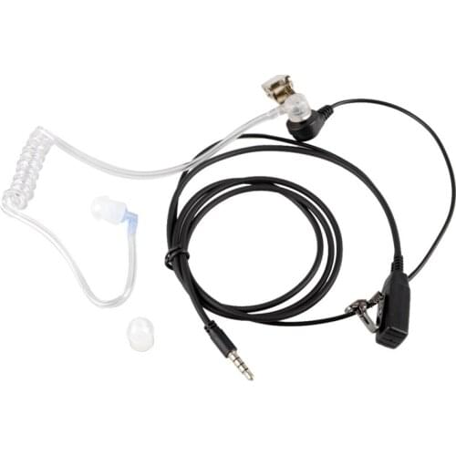 Hot Surveillance Security Clear Coiled Acoustic Air Tube Earpiece PTT for iPhone Samsung Huawei HTC LG Sony Mobile Phone