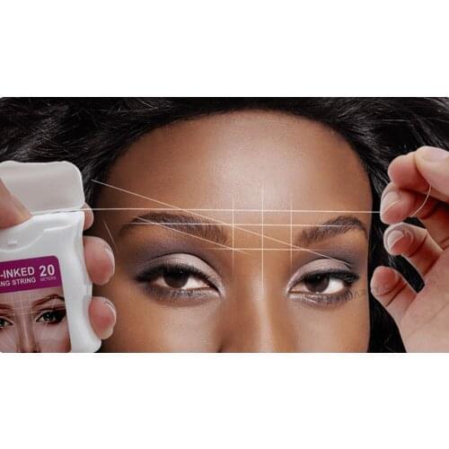 Microblading Tattoo Mapping String Point Pre-Inked Eyebrow Marker Thread Permanent Makeup Eyebrow Measuring Dyeing Accessories