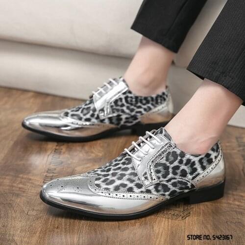 2020 man British Trend Fashion printing monk strap shoes Male moccasins Wedding prom Homecoming office Shoes zapatos hombre