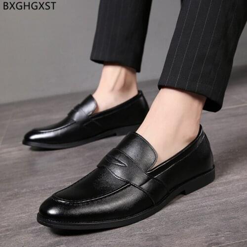 Brown Dress Shoes Mens Fashion Luxury Designer Penny Loafers Men Shoes High Quality Official Shoes for Men 2021 Chaussure Homme