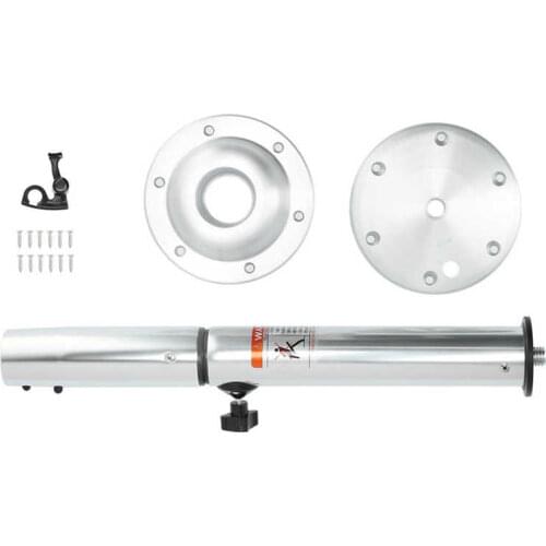 Table Pedestal Desk Leg Silver Telescopic for RV Yacht