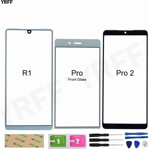 For Smartisan Nut Pro 2 Front Glass Panel For Smartisan Nut R1 (No Touch Screen) Outer Glass Cover Assembly Parts 3M Glue Wipes