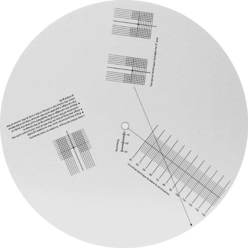 LP Vinyl Record Turntable Phono Tachometer Calibration Strobe Disc Stroboscope Mat 33 45 78 RPM D08A