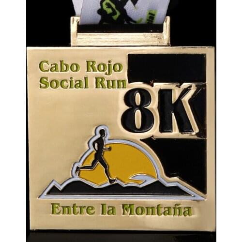 Manufacturer custom gold and silver medals cheap metal sports medal