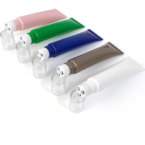 20pcs 20ml High quality Empty Eye Cream Roll Ball Tubes,Squeeze Skin Care Cream Soft Cosmetic Tube