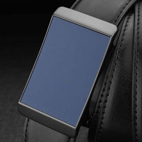 Luxury Automatic buckle cowboy man belt High Quality genuine leather fashion designer full grain leather Casual ceinture homme