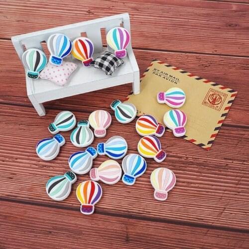Chenkai 50PCS Silicone Balloon Beads Baby Cute Cartoon Chewable Pacifier For DIY Smoothing Teething Accessories BPA Free