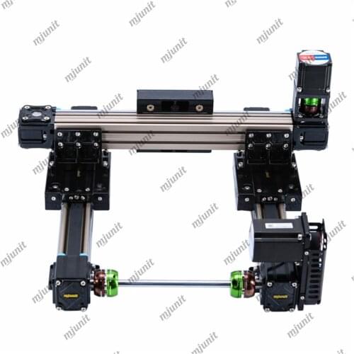Mjunit XY axis gantry linear rail module slide belt drive rail actuator for mobile phone cover/case glue spray or dispensing