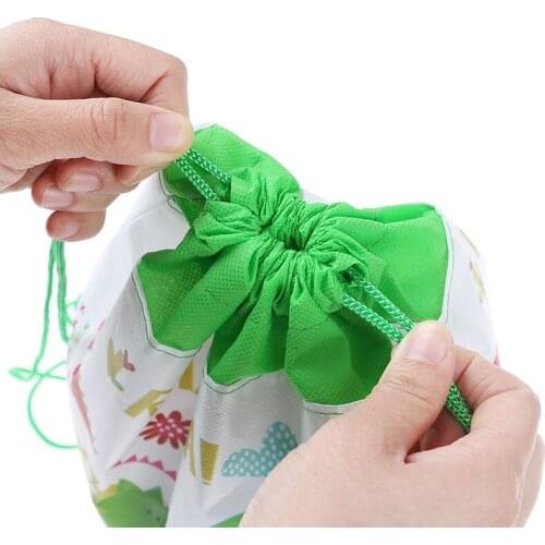 Cartoon Dinosaur Storage Bags Kids Storage Bag Drawstring Backpack Baby Clothes Clothings Laundry Bag Children Organizer Pouch