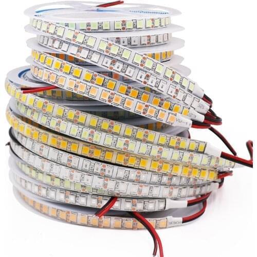 DC12V LED Strip 60 120 240leds/m 2835 5050 5054 White Red Pink Blue Natural White RGB Flexible Ribbon Tape Light Lamp 5m