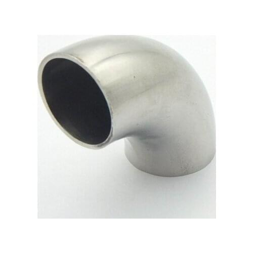 70mm OD 304 Stainless Steel Sanitary Weld 90 Degree Elbow Pipe Fitting For Home Brew Homebrew Wine Beer Brewing