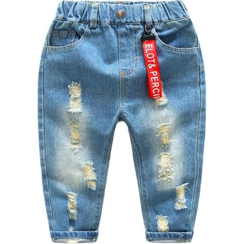 Spring Girls Jeans Baby Kids Jeans for Children Boys Girls Thin Denim Pants Toddler Pants Girls Kids Pants for Boy Girl 2-8Y