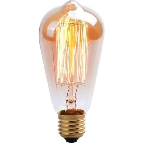 Vintage Edison Bulb E27 220V Retro bulb 40W Incandescent Light ST64 Light Bulb