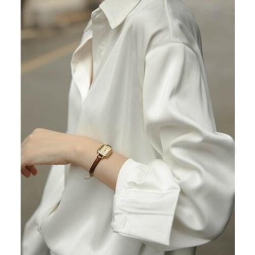 Wangxiangqian Satin Blouses