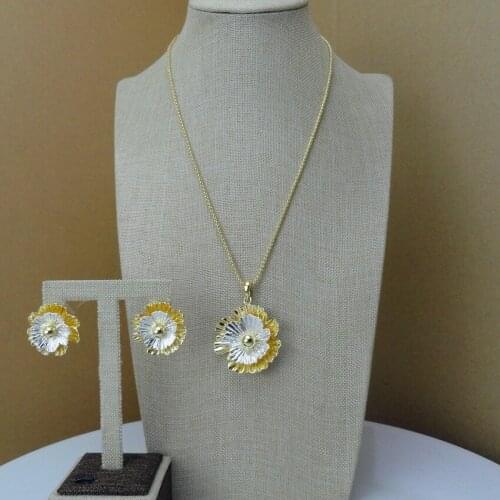 Yuminglai Italian Designer Jewelry 24K Dubai Costume Jewelry Sets FHK7300