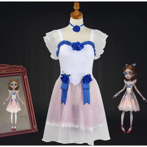 Game Identity V Hong Ling Yan Perfumer Vera Nair Cosplay Costume Women Cute Dancing Dress Pink Halloween Carnival Uniforms