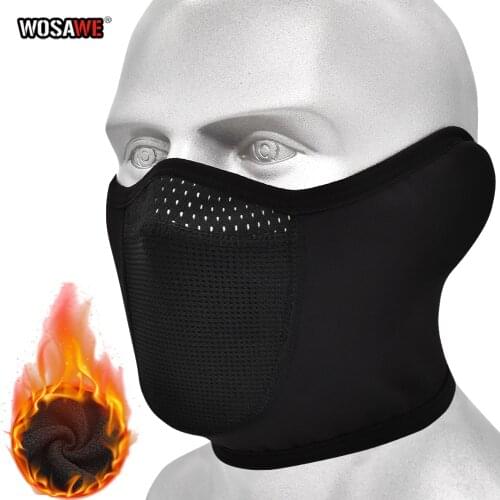 Winter Fleece motorcycle Face Mask Keep warm motocross Windproof face shield Hat Neck Warmer Helmet Balaclava Skiing Face Mask
