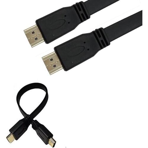 1FT Flat Slim High Speed HDMI Extension Cable A Male to A Male Cord AM/AM