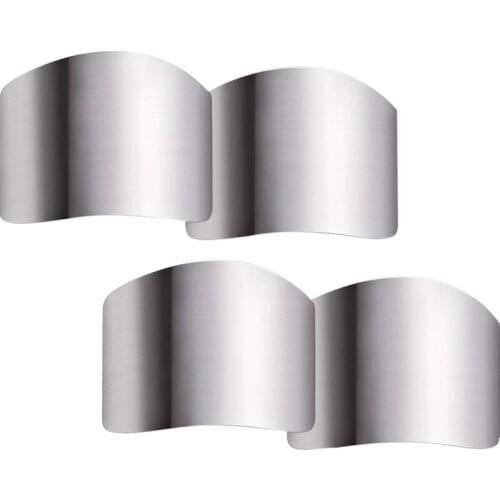 4 Pack Stainless Steel Finger Guard Finger Protector Safe Knives Guard Chop Safe Slice Kitchen For Dicing and Slicing in Ki